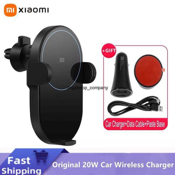 Fast Charge Novo para Xiaomi Mi 20W Max Qi Wireless Car Charger WCJ02ZM AUTOMENTO AUTO