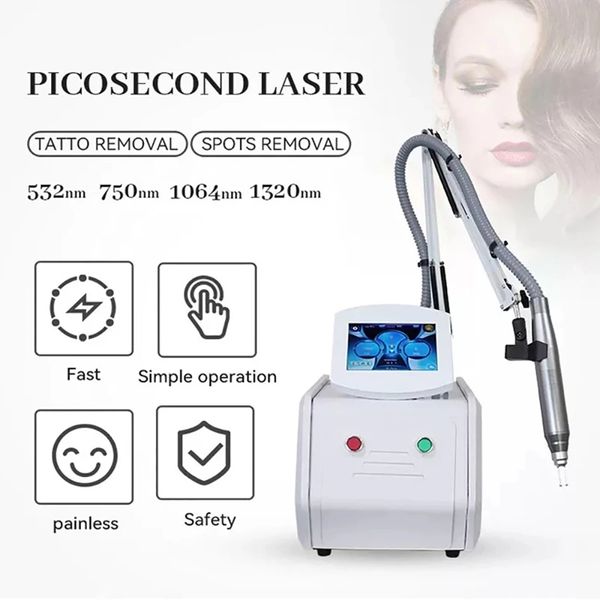 Itens de beleza 532nm1064nm NDYAG Laser Remoção Máquina de remoção Preço / pico Segundo laser para remoção de tatuagem de sobrancelha