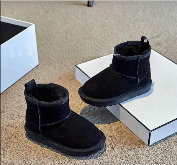 Designer botas de neve bota de inverno bota de inverno real garoto menino menina menina beb￪ quente estudante juvenil de inverno no tornozelo eur25-34 GTR
