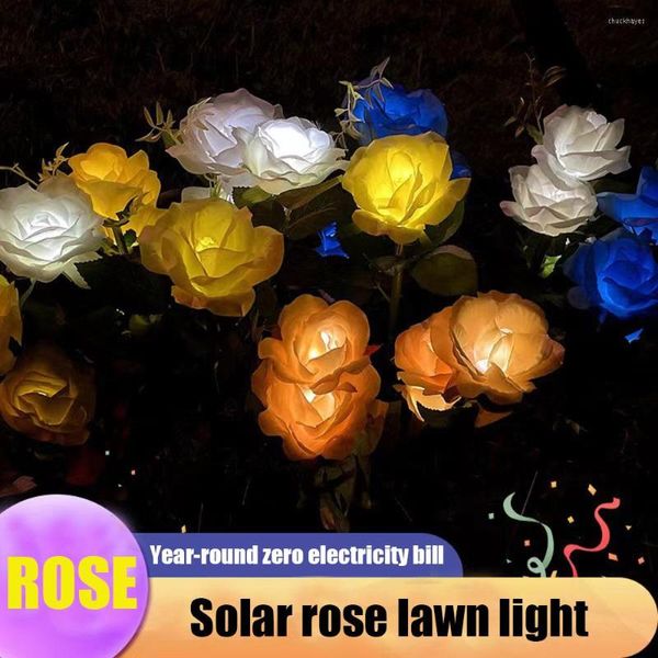 Solar Simulation Farbe Rose LED Lichter Im Freien Wasserdichte Rasen Garten Landschaft Weihnachten Halloween Dekoration Lampe