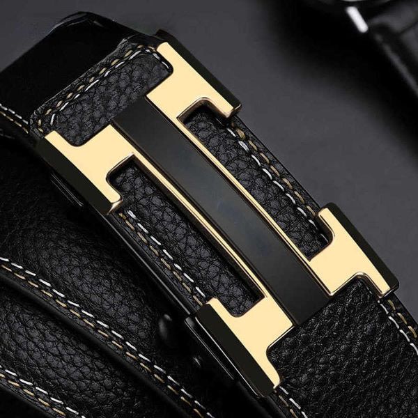 2022 Brand Belt Homem Mulheres Automático Buckle Lazer Compresa Top Vestor de Couro Celra Men Cinturão da calça da moda juvenil