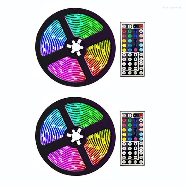 Streifen 5M LED-Streifenlichter mit 44 Tasten Fernbedienung, flexibles Farbwechsel-RGB-Licht für Schlafzimmer-DIY-Dekoration