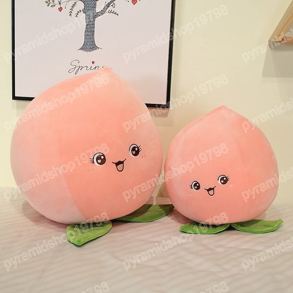 30/45cm sevimli şeftali peluş oyuncaklar güzel doldurulmuş yumuşak meyve bebekleri simülasyon şeftali yastık kanepe yastık kızlar hediyeler