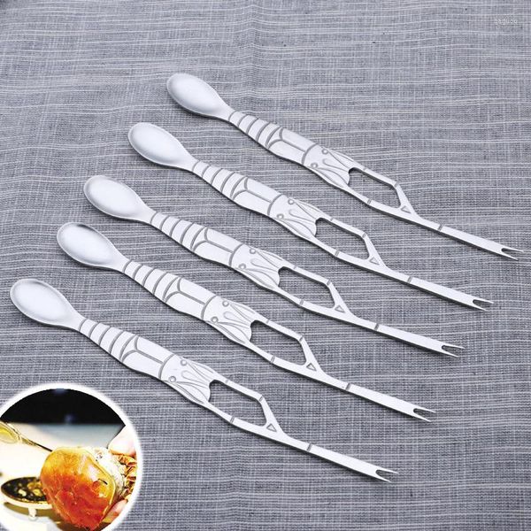 Dinnerware Define Lobster Crab Needle Needle Restaurant Salad Forks Fruefood Fork Picks Pincer Christmas Tools Tabels Tabelware de festas