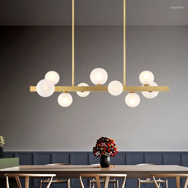 Lâmpadas pendentes nórdico luzes modernas designer de vidro pedante arte decoração luminárias sala estar jantar cozinha hanglamp