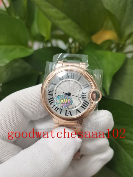 V6 Classic -Serie Neue Version Unisex Uhren 36mm weißes Zifferblatt Automatisch 18K Roségold Edelstahl Armband Uhren Herrenhandgelenkscheine