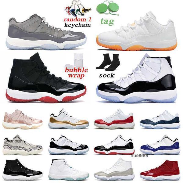 2023 Erkek Kadınlar 11 11s Basketbol Ayakkabıları Parlak Narenciye Gama Mavi Düşük Concord Geliştirilmiş Açık Hava Spor Erkek Eğitmeni Boyut 5.5-13 JORDAM JERDON
