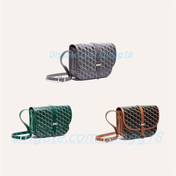 luxos de alta qualidade Couro Genuíno BELVEDERE bolsas pequenas Bolsa Corpo Cruz designer Bolsas Moedas Bolsa masculina e feminina pele de cordeiro Hobo Bolsas de Ombro Totes Totes