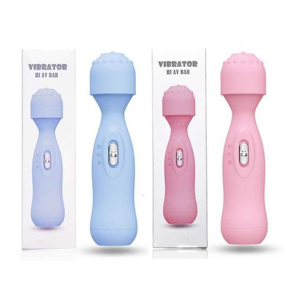 Sex toy s masager Massaggiatori elettrici Lancia vibrante Bottiglia ricaricabile da donna Mini formato Bastone da massaggio per conversione di frequenza AV Adulto M0JU