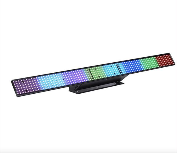 2pcs altra illuminazione scenica 100W led RGB barra stroboscopica a otto segmenti 480x0.2w DJ background luce stroboscopica a punti controllati da wall washer