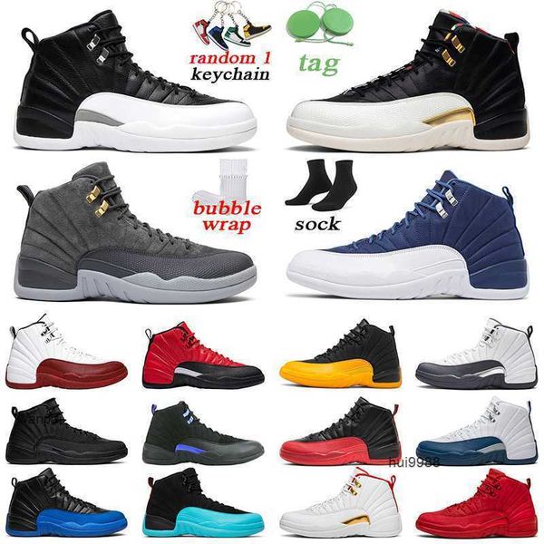 2023 Sapatos masculinos de basquete Jumpman University Gold Indigo Game Royal The Master 12s Mens Trainer Sports Sneakers Tamanho 7-13 Jordam Jerdon