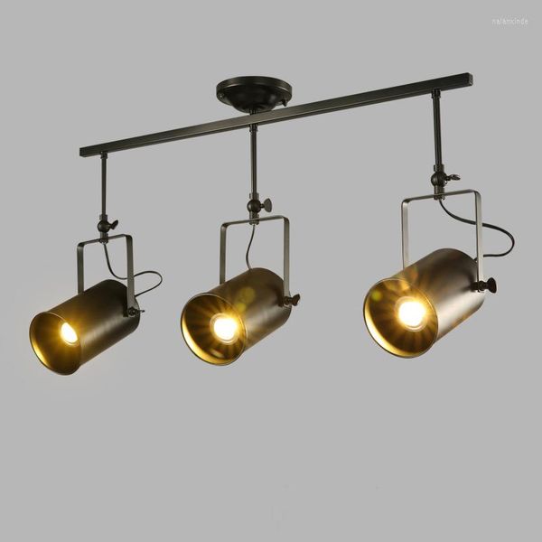 Lâmpadas de parede Vintage Iron Loft Industrial Spotlights