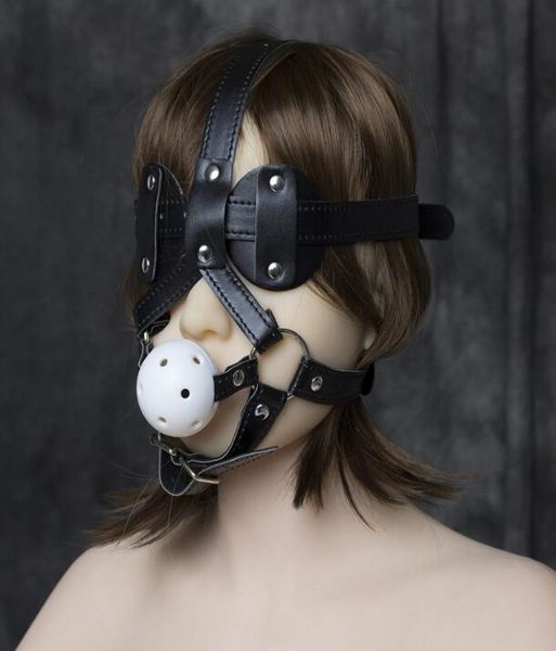 Brinquedos sexuais para casais SM SM Alternativo mestre escravo Toy Churhness Tipo de máscara de olho de máscara de olho de máscara de olhos da cabeça da cabeça