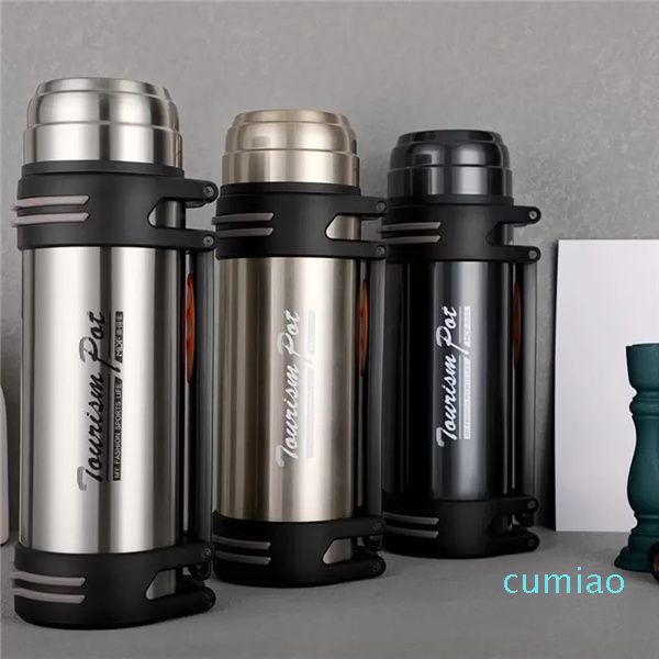 Bottiglie d'acqua Tazze Thermos Cup 68 once Acciaio inossidabile isolato sottovuoto Bottiglia per bevande Boccetta sottovuoto con bocca larga