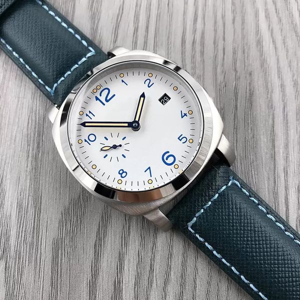 Relógios masculinos relógios 44mm 44mm Automático Mecânica Relógios de pulseira Correia de borracha Sapphire Life Business Watches Business Watches