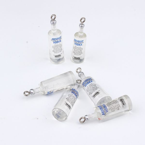 Charms Wasserflasche Harz Ohrring Erkenntnisse 3D Telefon Fall Schlüsselanhänger Halskette DIY Dekoration Schmuck machen 30X Drop Lieferung 2022 Smtrw