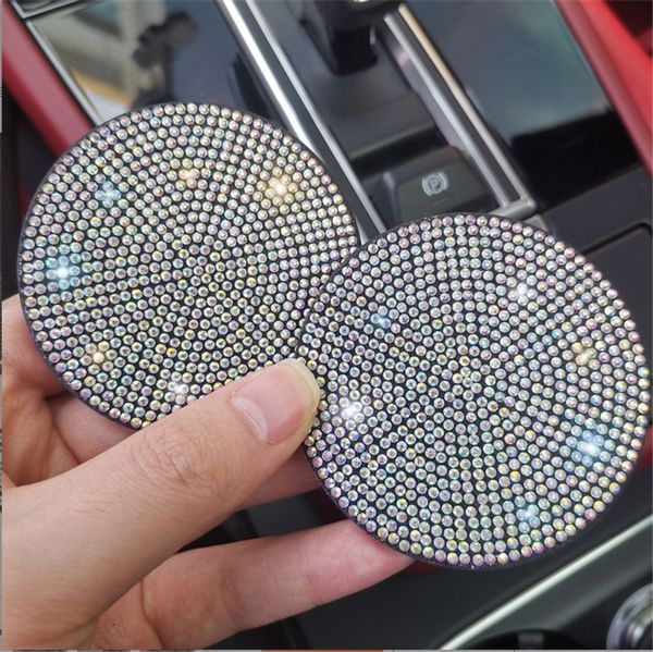 10 Cores Travel Canecas PADS SUMOTIVO AUTROMOTIVO COLETRAS DE DIAMADORES COLACESSAS Coasters Round Round Hats Isoled Mats Isolados sem deslizamento A0003