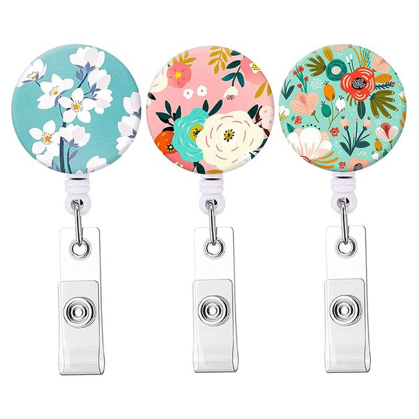 Anéis -chave Kawaii Flor Flor Reputável Ringue de Identador de Cartão de Cartão de Cartão Docente Os colegas do escritório de fornecimento de fornecimento de fornecimento 360 CLIP ROTATOR DE JULLIGATOR SMT07