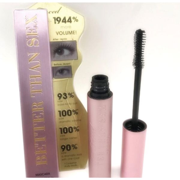 Rímel Popular Better Than Sex Olhos Grandes Nutrir Impermeável À Prova de Suor Espesso Volume Longo Tubo de Alumínio Rosa Raízes Maquiagem Claramente Suave