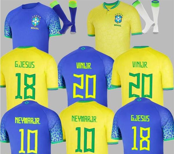 2022 maglia di calcio camiseta de futbol paqueta brasilias neres coutinho camicia da calcio Jesus Marcelo Pele Casemiro Brasil 22 23 Maillots Football Men Player xxxl 4xl