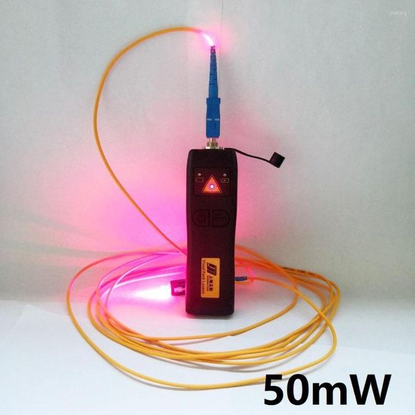 Equipamento de fibra óptica Recarregar mini 50mw VFL Testador de cabo Visual Fault Locator Identificador 10MW