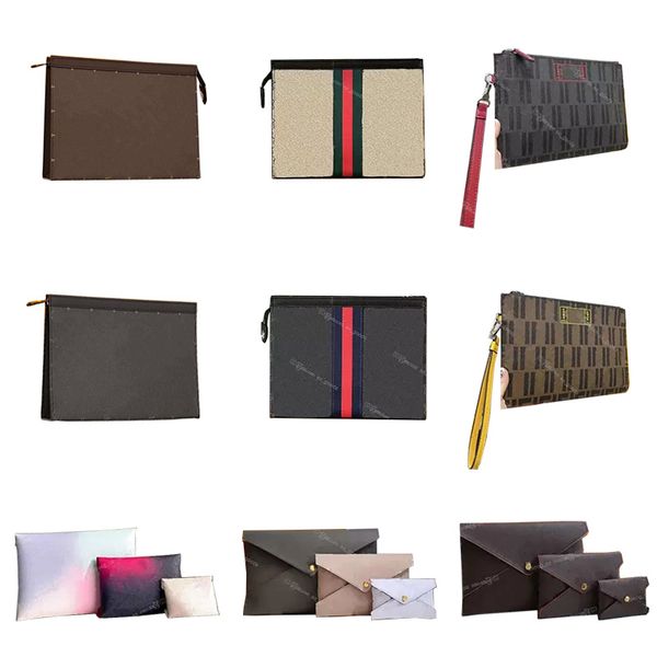 Várias marcas de moda de luxo sacos de embreagem para homens e mulheres viagem kirigami senat bolsa bolsas de couro saco de noite