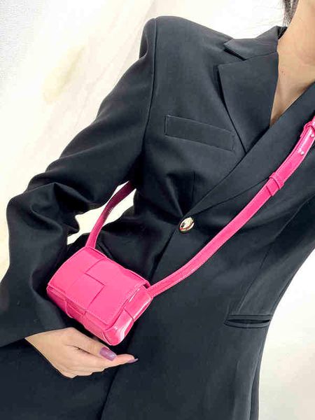 Bolsa de laca de laca de bolsa de noite bolsa de crossbody para mulheres sacolas de estilista mini -dama carteira rosa azul pequeno saco pequeno 2022 20220607