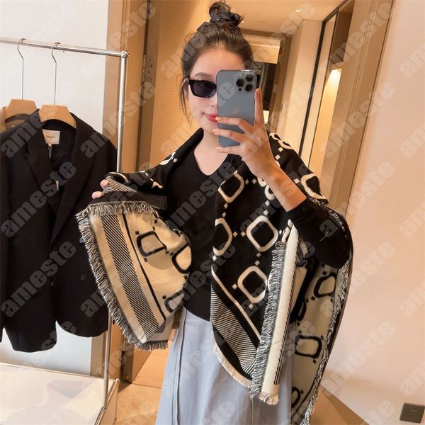 Luxus Designer Kaschmir Schal Männer Frauen Mode Wolle Schals Winter Gestrickte Schals Klassische Brief Lange Schal Wrap Damen Pashmina