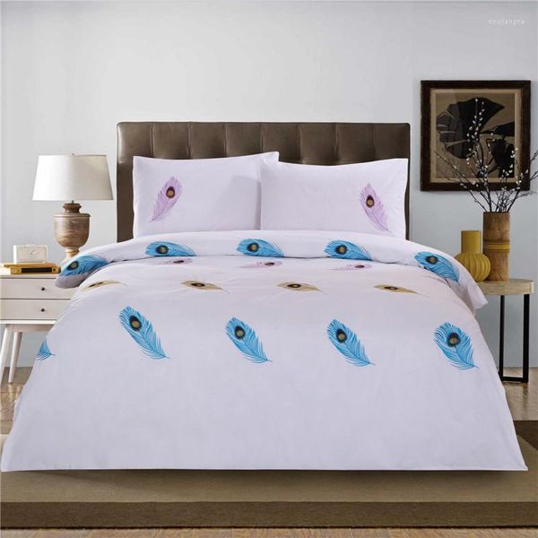 Bedding Sets Comer Comércio Exterior Original Original Single Bordado Algodão Puro Conjunto de Quilt de quatro peças 200 230 metros 220 240