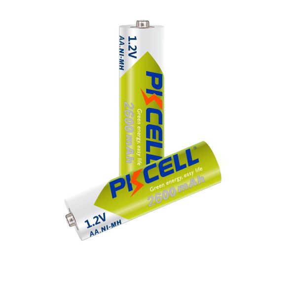 PKCELL 14500 Batteria 2600mah 1.2V Tensione standard NiMH Batteria ricaricabile Riciclare la carica 1000 volte