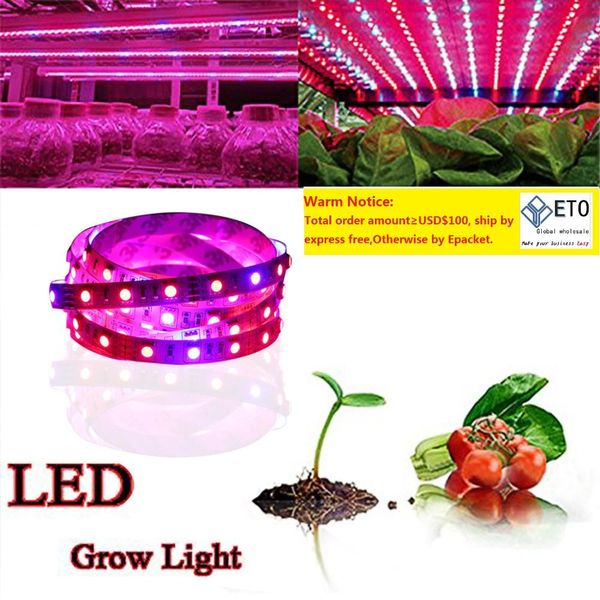 Espectro completo SMD5050 LED LED LUZ LUZ NￃO PROFTAￇￃO DA ￁GRANDA CRESCIMENTO PARA PLANTA HIDIDOPￍSICA CROVA CRESCO CROVO Caixa de cultivo azul 4 a 1