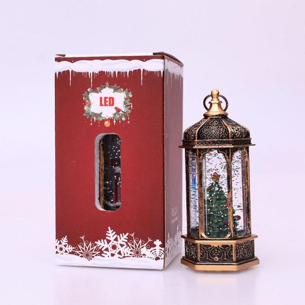 Decorações de Natal 2022 lanterna de lanterna lanterna Candle Tea Light Jesus Janela pendurada Ornamento Ano Night Home Party Decoration Gift