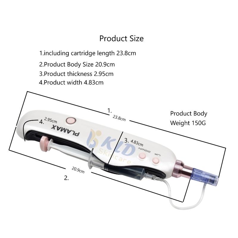 Draagbare Smart Pen Facial Machine Hydra Mesotherapie Aqua Derma Pen Micro-naaldstempel Dr. pen anti-aging gezichtsverzorging schoonheidstool