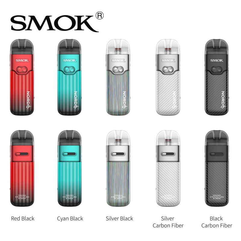 SMOK Nord GT Kit 80W Pod-systeem Vape-apparaat Ingebouwde 2500mAh-batterij met 5ml-cartridge 0,15ohm 0,23ohm RPM 3 Meshed Coil 100% authentiek