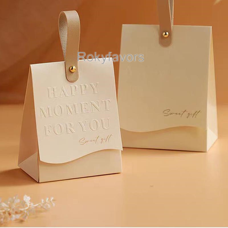 20st Champagne Favor Boxes Wedding Favor Baby Shower Chocolate Holder Party Reception Table Decor Sweet Package With Strings