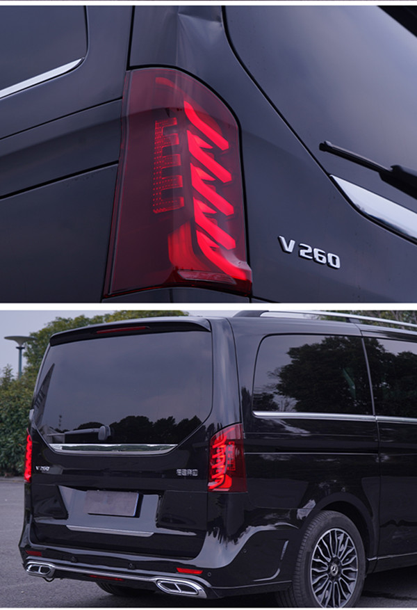 Задний ходовой стоп-сигнал заднего хода для BENZ Vito W447, светодиодный задний фонарь 2016-2021, задний фонарь указателя поворота, Стайлинг автомобиля