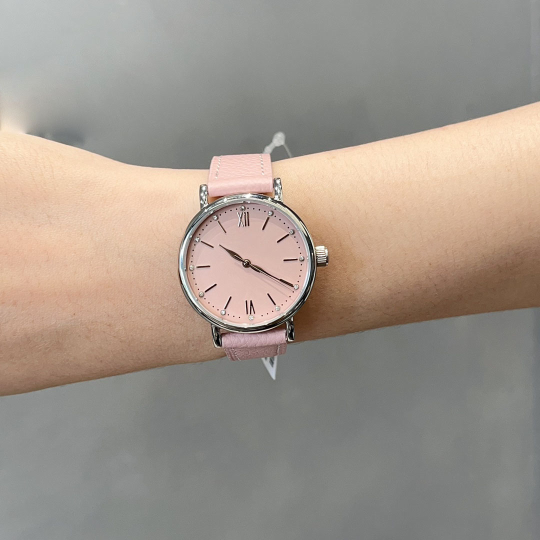 Montre décontractée pour femmes, incrusté de diamants, cadran de luxe, mode couleur bonbon, bracelet en cuir, cadran rond, montres de styliste