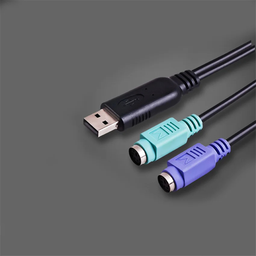 PS2 ~ USB 변환 커넥터 케이블, 마우스 키보드 인터페이스 어댑터, 스캔 건 마더 원형 포트 어댑터