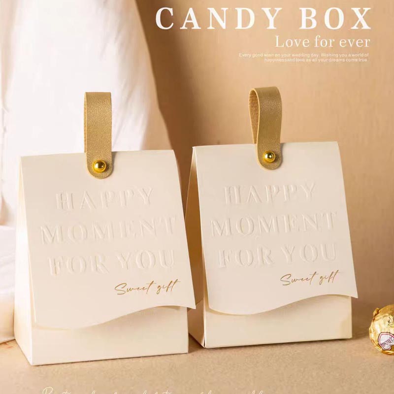 Champagne Favor Boxes Wedding Favor Baby Shower Chocolate Holder Party Reception Table Decor Sweet Package with strings