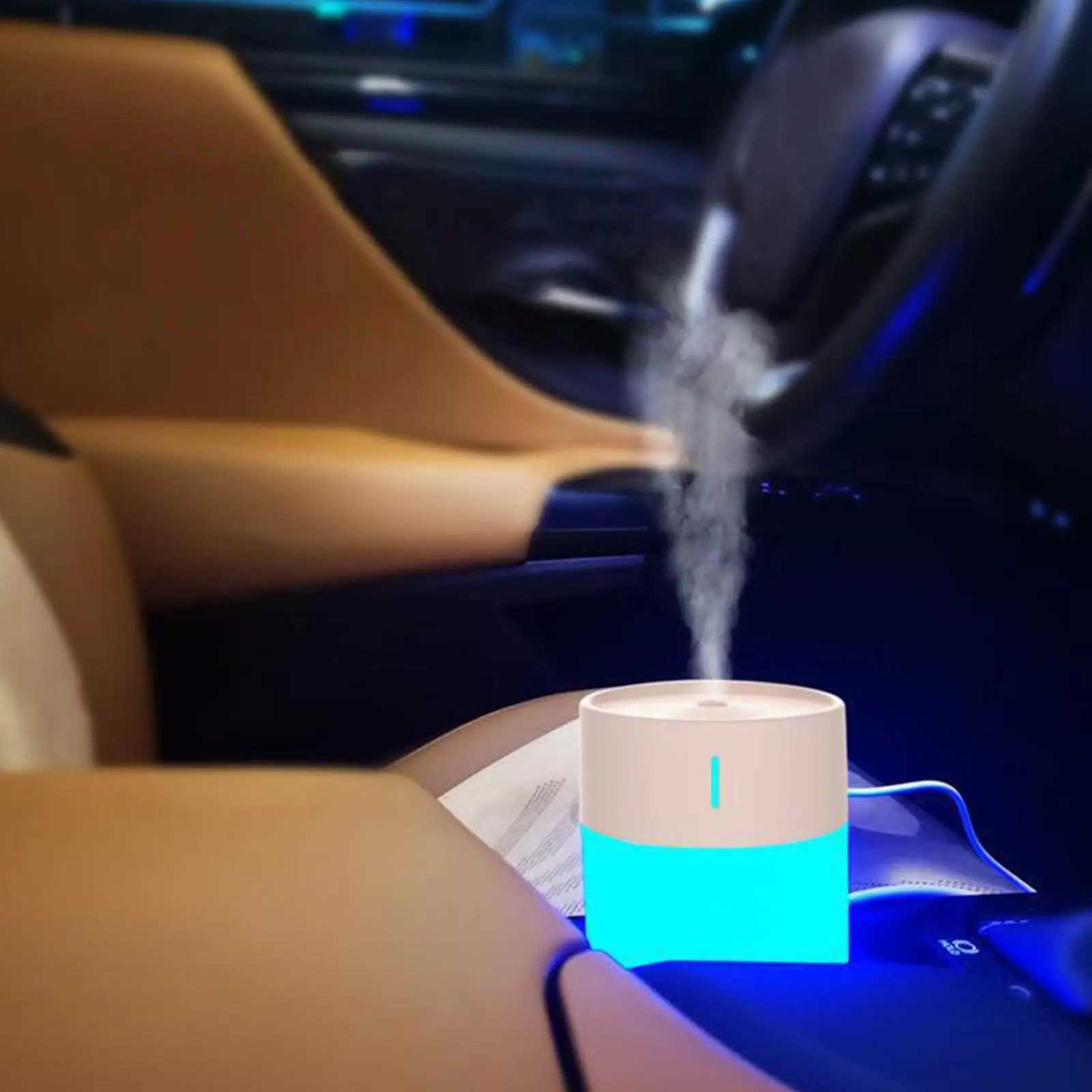 Umidificatori Umidificatore USB Aroma Diffusore di olio essenziale Umidificatore romantico Mini creatore di nebbia fredda Purificatore auto domestica