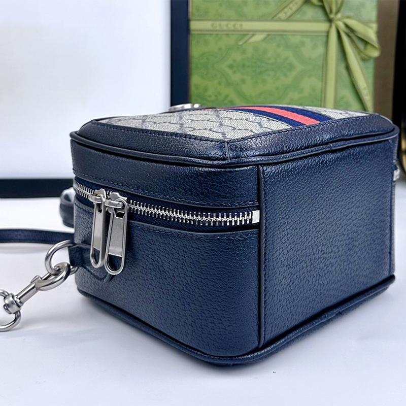 Modische Damen-Luxus-Designer-Tasche, blaue Trunk-Tasche, einzelne Umhängetasche, Kettentasche, Handy-Tasche, Umhängetasche, Boston-Tasche, kleine Umhängetasche