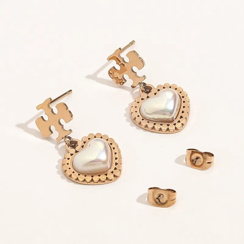 T GG aretes de perlas aretes nupciales de perlas aretes barrocos de moda de diseñador para mujer amor plata oro perno geométrico muñeco de nieve joyería de lujo aro mujeres diseño de pernos