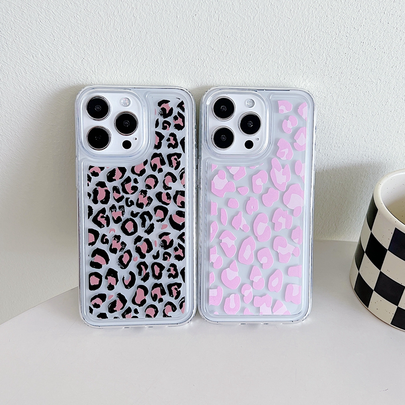 Fashion Leopard Soft TPU Shockproof Cases For iPhone 15 Plus 14 Pro Max 13 12 11 Iphone15 Clear Silicone Music Characters Men Women Cell Phone Back Cover Coque Skin