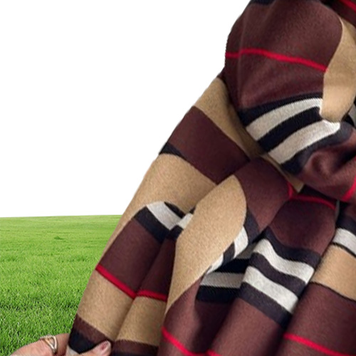 スカーフデザイナースカーフメンズレディングラグジュアリー特大の色グラデーションクラシックレターチェックショールとスカーフ6色高品質O5252665