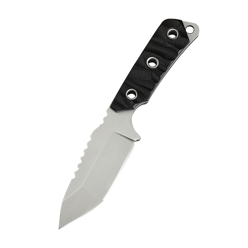Высокое качество A1233 Маленький прямой нож для выживания D2 Tanto Blade Full Tang G10 Ручка Открытый кемпинг Рыбалка Тактические ножи с фиксированным лезвием с Kydex