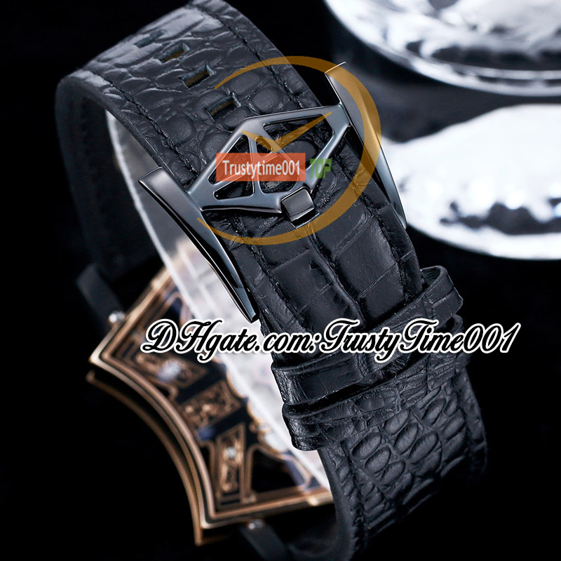 Unique creativity Son of Sound Cumbere Tourbillon Japan Miyota Automatic Mens Watch Guitar X-keel Dial Stainless Case Leather Strap relojes trustytime001 Watches
