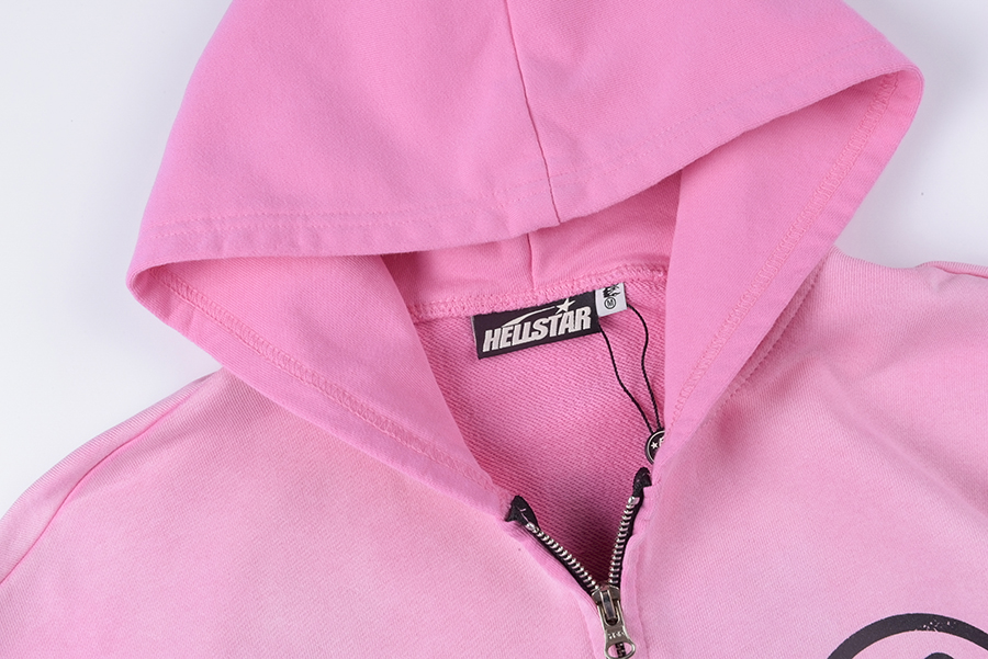 Felpe stampate rosa lavato Felpa con cappuccio con zip Designer Uomo Donna Felpe con cappuccio da uomo Felpa di alta qualità 24SS