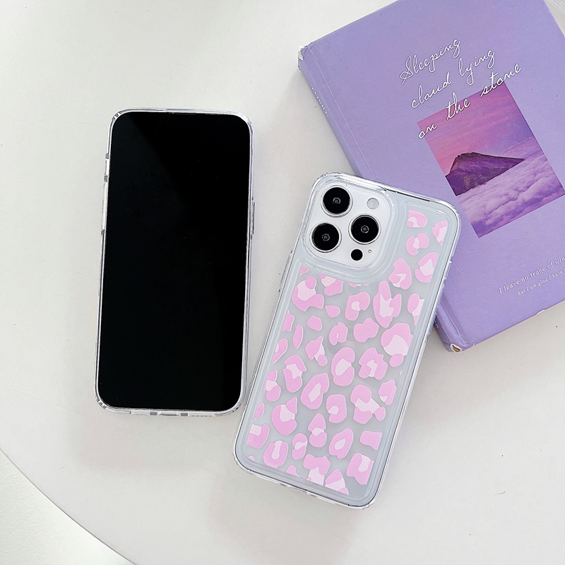 Fashion Leopard Shockproof Cases For Samsung S24 Plus S23 Ultra S22 S21 FE A15 A25 A35 A55 A14 A24 A34 A54 A13 A33 A53 A73 Clear Soft TPU Music Girls Phone Back Cover Coque