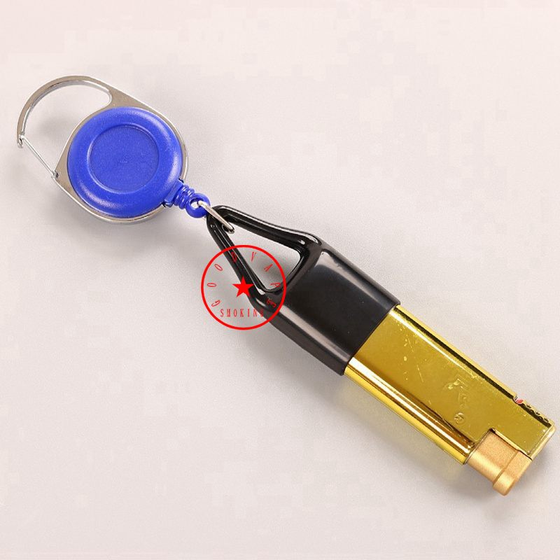 New Cool Smoking Colorful Lighter Leather Leash Portable Innovative Telescoping Extend Oversleeve Protect Sleeves Dry Herb Tobacco Cigarette Handpipes Holder