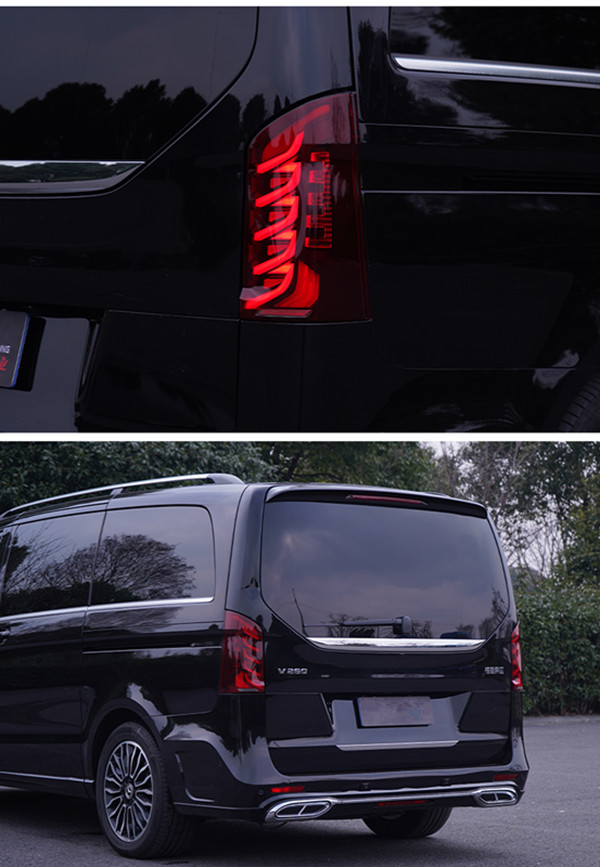Задний ходовой стоп-сигнал заднего хода для BENZ Vito W447, светодиодный задний фонарь 2016-2021, задний фонарь указателя поворота, Стайлинг автомобиля